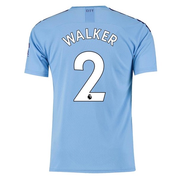 Camiseta Manchester City NO.2 Walker Primera equipación 2019-2020 Azul